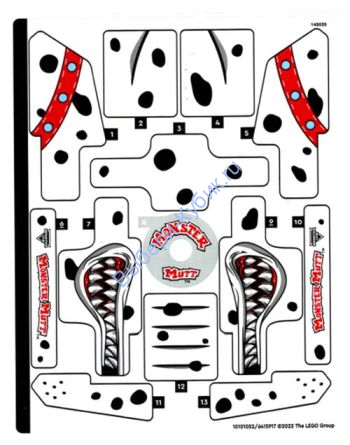 Наклейки К Набору Лего 42150 - (10101052/6415917)