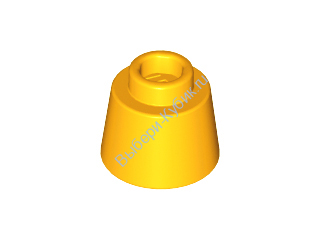 Деталь Лего Конус 1 1/6 х 1 1/6 х 2/3 (Феска) Цвет Ярко-Светло-Оранжевый