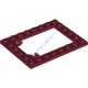 Деталь Лего Пластина 6 х 8 Рамка Для Горизонтальной Двери Цвет Темно-Красный