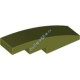 Деталь Лего Скос Закругленный 4 х 1 Без Штырьков Цвет Оливковый Зеленый