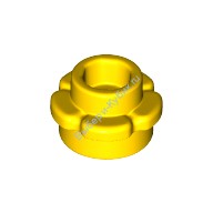 Деталь Лего Пластина Круглая 1 х 1 С Лепестками (5 Лепестков) Цвет Желтый