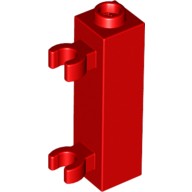Деталь Лего Кубик Модифицированный 1 х 1 х 3 С 2 Защелкой Вертикальной Открытый Штырёк Цвет Красный