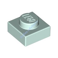 Деталь Лего Пластина 1 х 1 Цвет Светлая Аква