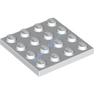 Деталь Лего Пластина 4 х 4 Цвет Белый