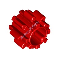 Деталь Лего Техник Шестерня 8 Зубьев Без Трения Цвет Красный