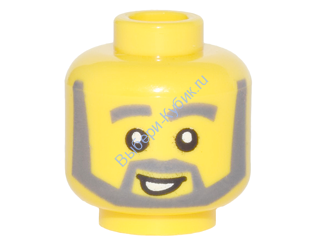 Деталь Лего Голова Минифигурки Мужская Цвет Желтый