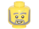 Деталь Лего Голова Минифигурки Мужская Цвет Желтый