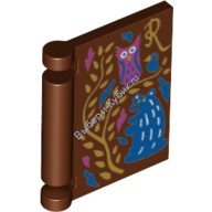 Деталь Лего Книга Передняя Обложка Цвет Коричневый