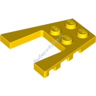 Деталь Лего Пластина Клин 4 х 4 Цвет Желтый