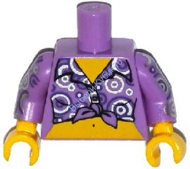 Деталь Лего Торс С Рисунком Цвет Умеренно-Лавандовый