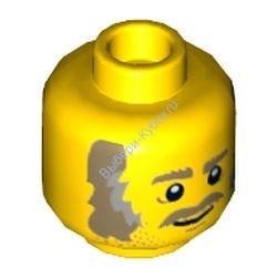 Деталь Лего Голова Минифигурки Мужская Цвет Желтый