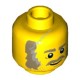 Деталь Лего Голова Минифигурки Мужская Цвет Желтый