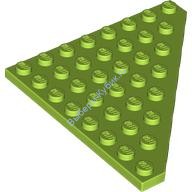 Деталь Лего Пластина Клин 8 х 8 Обрезанный Угол Цвет Лайм