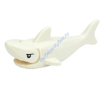 Деталь Аналог Совместимый С Лего Акула Цвет Белый