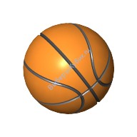Деталь Лего Баскетбольный Мяч Цвет Оранжевый