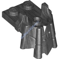 Деталь Лего Пластина Модифицированная 2 x 2 С Изогнутым Держателем Головы Минифигурки Цвет Перламутрово-Темно-Серый