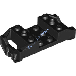 Деталь Лего Держатель Железнодорожных Колес (Новая версия) Цвет Черный