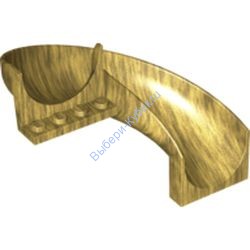 Деталь Лего Горка Изогнутая 6 х 12 х 8 Цвет Перламутрово-Золотой