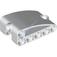 Деталь Лего Техник Изогнутая Панель 2 x 5 x 3 Двойная Модифицированная L-образная Толщиной  В Четверть Эллипса Цвет Белый