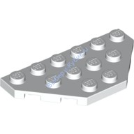 Деталь Лего Пластина Клин 3 х 6 Обрезанные Углы Цвет Белый