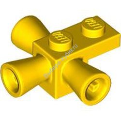 Деталь Лего Кубик Модифицированный 1 х 1 С Тремя Громкоговорителями Цвет Желтый
