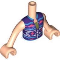 Деталь Лего Торс Мини Долл Френдс С Рисунком Цвет Светло-Телесный