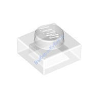 Деталь Лего Пластина 1 х 1 Цвет Прозрачный