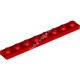 Деталь Лего Пластина 1 х 8 Цвет Красный