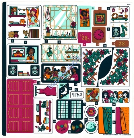 Наклейки К Набору Лего Френдс 41449 - (72759/6325197)