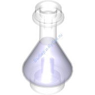 Деталь Лего Колба Эрленмейера С Прозрачно-Фиолетовой Жидкостью Цвет Прозрачный