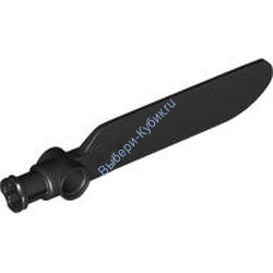 Деталь Лего Техник Лопасть Пропеллера Малая С Креплением Под Пин И Ось Цвет Черный