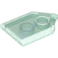 Деталь Лего Плитка Модифицированная 2 х 3 Пятиугольная Цвет Прозрачно-Голубой Сатин