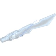 Деталь Лего Меч Зазубренные Края С Рисунком Цвет Прозрачно-Умеренно-Голубой