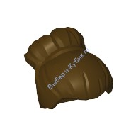 Деталь Лего Парик Женский Цвет Темно-Коричневый