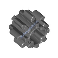 Деталь Лего Техник Шестерня 8 Зубьев Цвет Темно-Серый (3647)