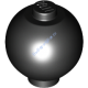 Деталь Лего Кубик Круглая Сфера 2 x 2 С Штырьком/ Корпус Робота Цвет Черный