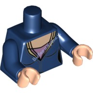 Деталь Лего Торс С Рисунком Цвет Темно-Синий
