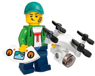 Минифигурка Лего коллекционные (без упаковки) Мальчик С Дроном