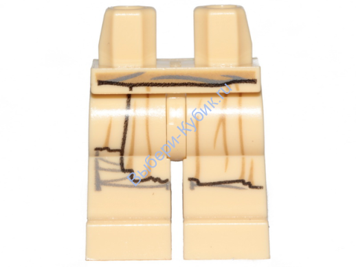 Деталь Лего Ноги С Рисунком Цвет Песочный