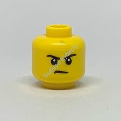 Деталь Лего Голова Минифигурки Двусторонняя Цвет Желтый