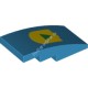 Деталь Лего Скос Изогнутый 4 х 2 Без Штырьков Цвет Темно-Лазурный