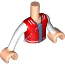 Деталь Лего Торс Мини Долл С Рисунком Цвет Светло-Телесный