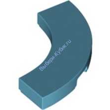 Деталь Лего Плитка Круглый Угол 3 х 3 Макарони Широкая Цвет Умеренно-Лазурный