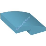 Деталь Лего Скос Закругленный 2 x 2 x 2/3 Без Штырьков Цвет Умеренно-Лазурный