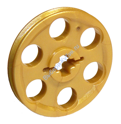 Деталь Лего Техник Колесо Для Ременных Передач (Шкив) Цвет Перламутрово-Золотой