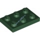 Деталь Лего Пластина 2 х 3 Цвет Темно-Зеленый