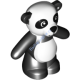 Деталь Лего Мишка Панда Цвет Черный