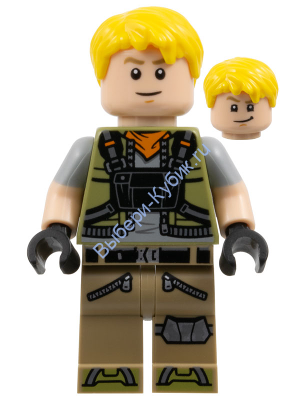 Минифигурка Лего Боевой Автобус - Крутой Командир fort001