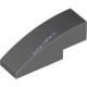 Деталь Лего Скос Закругленный 3 х 1 Без Штырьков Цвет Темно-Серый