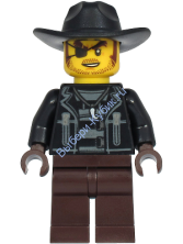 Минифигурка Лего Сити Бандит (Преступник)